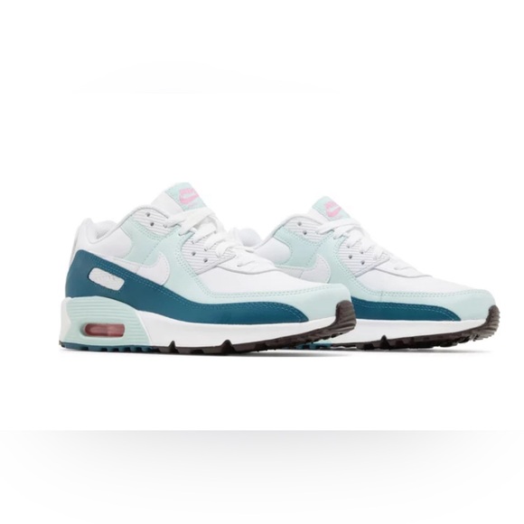 Nike Air Max 90 Leather White Jade Ice - Picture 7 of 7